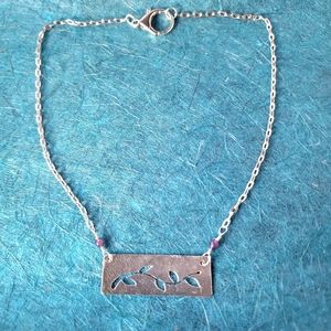 Sterling Silver Vine Necklace